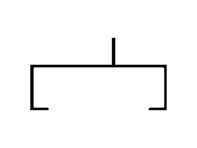 Canal c/ 1 aleta 25 mm x 75 mm
